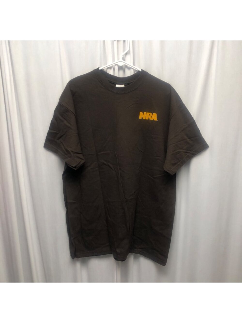 NRA Idea of Group Therapy Graphic T-Shirt Mens Size XL Brown Cotton Logo NEW